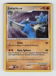 Lucario 3/11 DP Trainer Kit: Manaphy & Lucario Holo Common