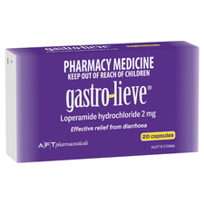 Gastro-Lieve Loperamide Hydrochloride 2mg - 20 Capsules