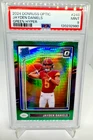 2024 Donruss Optic Jayden Daniels Green Hyper PSA 9 COMMANDERS
