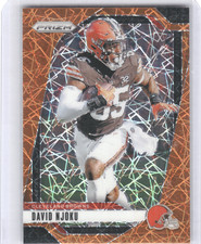 David Njoku 2024 Panini Prizm Orange Lazer