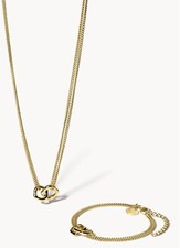 PUREI • MC Bond złoto • ZESTAW • stal nierdzewna • naszyjnik i bransoletka