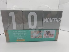 Kate  Milo First Moments Baby Wooden Blocks Milestone Photo Props