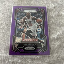 2023-24 Panini Prizm Monopoly Bam Adebayo Purple Wave Prizm Miami Heat #47
