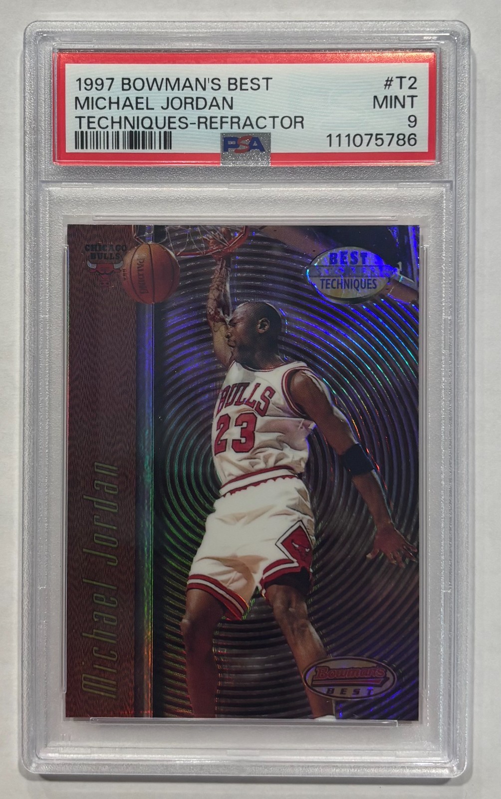 1997-98 Bowman's Best - Best Techniques Michael Jordan #T2 Refractor
