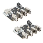 2Pcs USB Conector 4 Port USB2.0 Hub XL-USBHUB USB-A TYPE-C DC5.5x 2.13111
