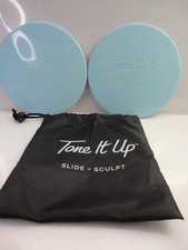 Used Gliding Discs Core Sliders -2 Dual Sided Exercise Discs in Tone it Up Bag