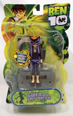 2007 Bandai Ben 10 Alien Collection Gwen with Greymatter 27225 4'' Figure New