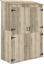 VivaGarden Capanno Attrezzi 2 ante Legno 120x57x183 cm Legno Naturale