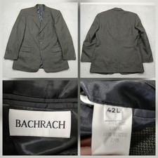 Bachrach Wool Sport Coat Blazer Men's 42L Brown Tweed Classic