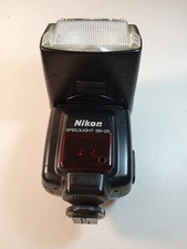 Nikon Speedlight SB-25 Shoe Mount Flash with Wide Model Tested and Working 