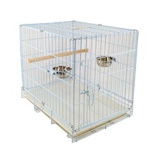 Collapsible Pet Carrier Travel Cage for Medium Bird Cockatoo 2.7cm Bar Space