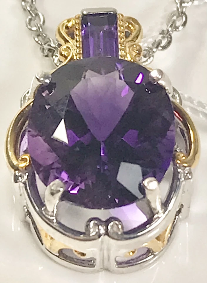 COLLAR AMATISTA MICHAEL VALITUTTI NH GEMAS EN BOGA ESTERLINA 925 VERMEIL C665A Foto 4 de 4