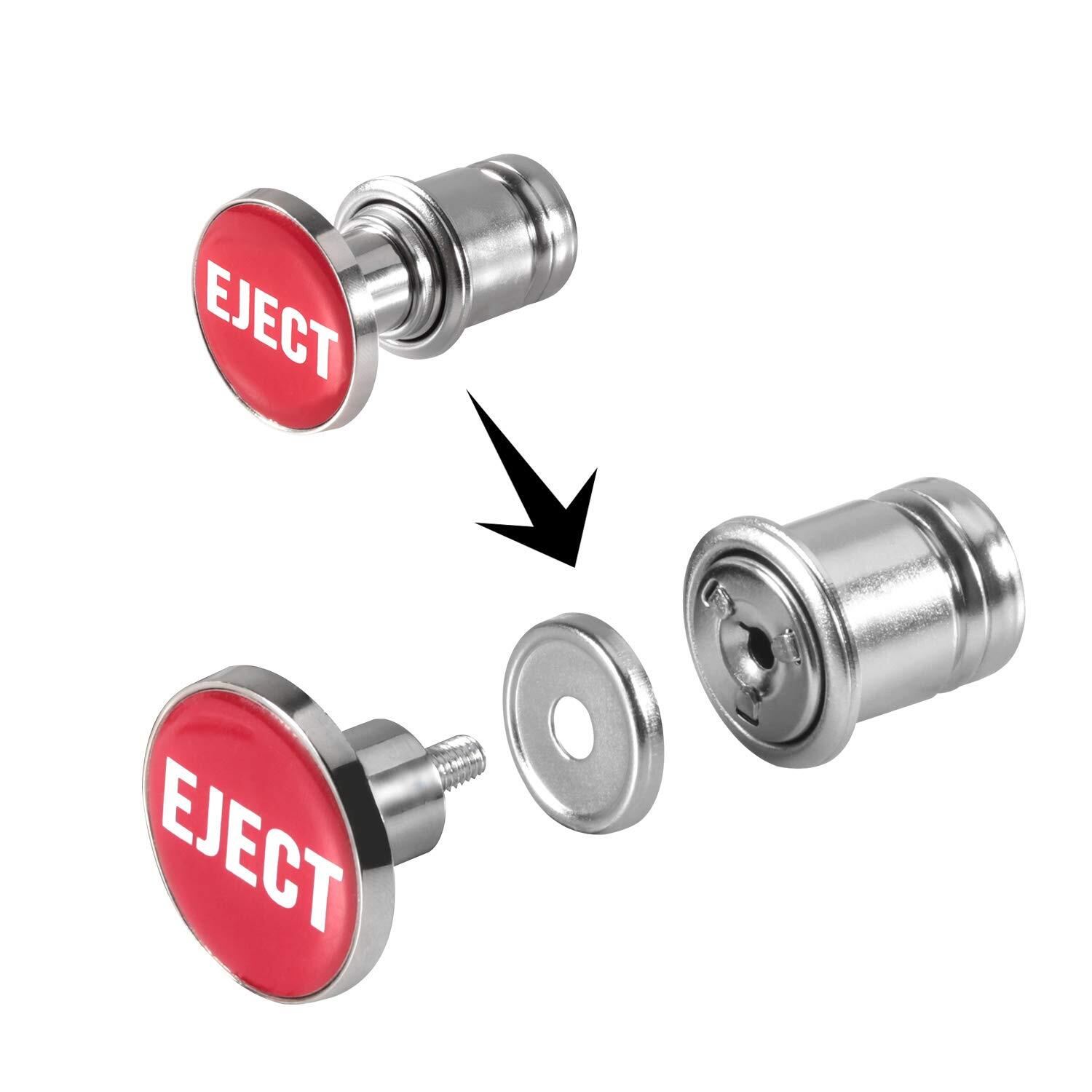 Eject Button and Fire Missiles Button Car Cigarette Lighter Plug Cover Car Ci...