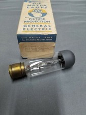 NOS Vintage GE Mazda Projection Lamp in Box 750W 115V T-12 C-13D Burn Base Down
