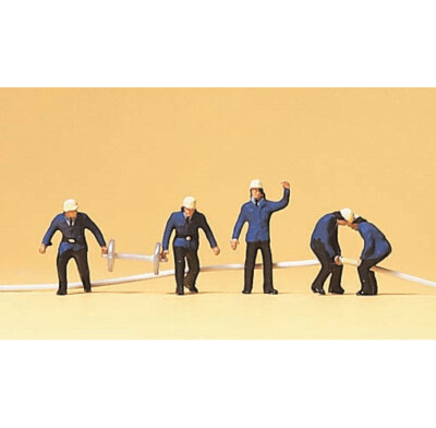  Preiser Spur N 79117 Omini Figuren Feuerwehr 5 Stück Neu 1,1 cm