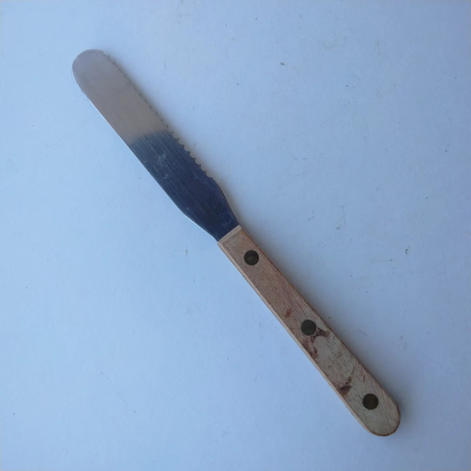 Picnictime 不锈钢摊铺机抹刀锯齿 8 英寸整体 4 英寸刀片 — 第 4/4 张图片