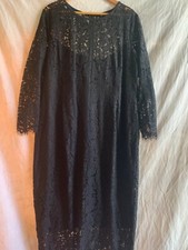 No label Black Lace Dress size 4XL