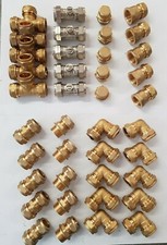 Plumbers 15mm Compression Pack Coupling Elbow Tee Ballofix Cap Job Lot DIY
