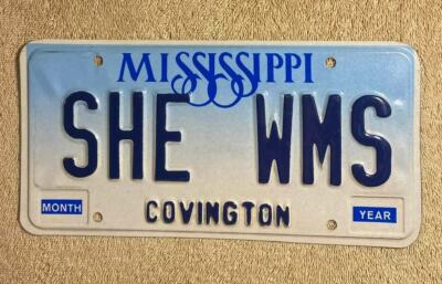 SHE WMS Vanity License Plate Vintage Software Warehouse Management System