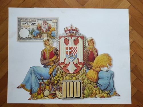 Yugoslavia Banknote Production Institute Banknote 100 dinara VASA POMORISAC