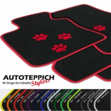 Fußmatten HUNDE PFOTEN für Peugeot RCZ 2010-2015