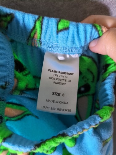 Star Wars Baby Yoda PJ Set Boys 6 - Picture 7 of 8
