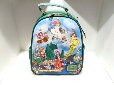 Peter Pan Cast Painting Watercolor Portrait Disney Loungefly Mini Backpack Bag eBay