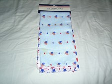 New 2 Patriotic Theme Cotton Bandanas, Red/White/Blue Stars Hearts,20"x20"