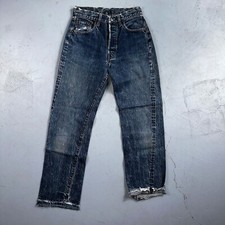Levis 501 Big E Vintage 60s Redline Selvedge USA XX 1960s Jeans 28x32 Act 26x28
