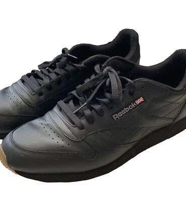Classic Black Leather Men\'s Shoes Size 13 Bruno Marc Men main image 4
