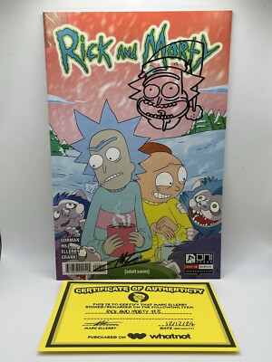 Rick And Morty Issue 8 Marc Ellerby SIGNED+REMARKED with COA
