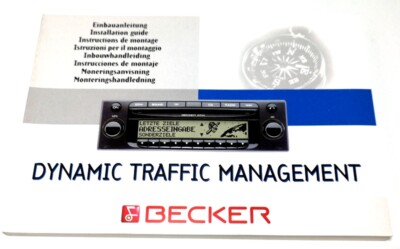 Original Becker DTM Einbauanleitung Radio Rarität