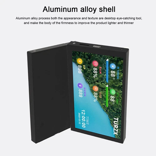 5 Inch IPS Secondary Screen Mini Computer USB Display PC CPU GPU RAM HDD Monitor - Picture 7 of 10