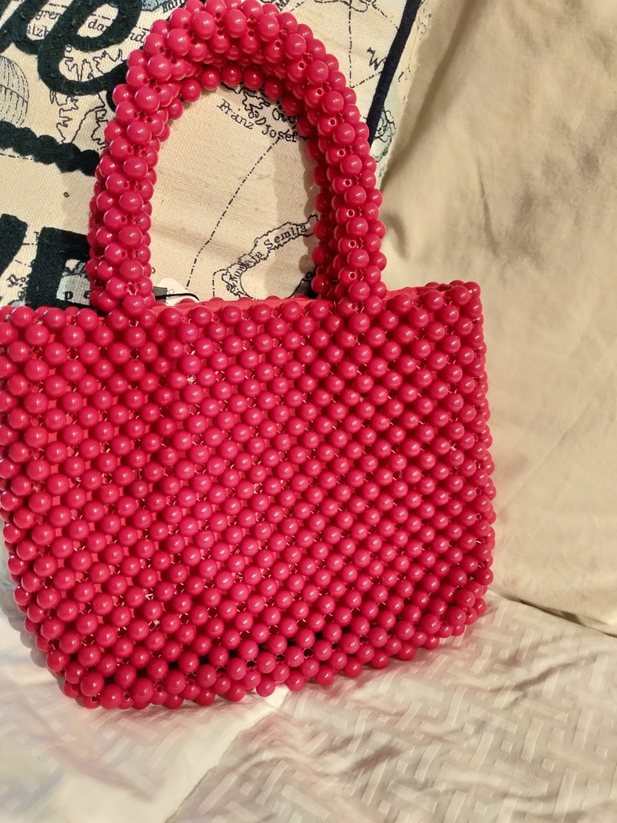 TYPESERVICE ♥ Rose Beads Bag/追跡付 韓国typeservice タイプサービス】Rose Beads Bag
