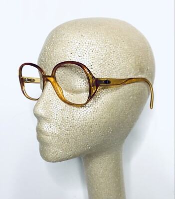 VTG Christian Dior Amber Orange Lucite Butterfly Glasses VTG Christian Dior Amber Orange Lucite Butterfly Glasses