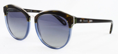 Tiffany Sunglasses Women's Round TF4146 82464L Havana Fading Blue 56mm NEW!
