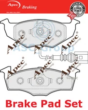 Apec Front Brake Pads Set EO Quality Replacement with Wear Indicator PAD1406