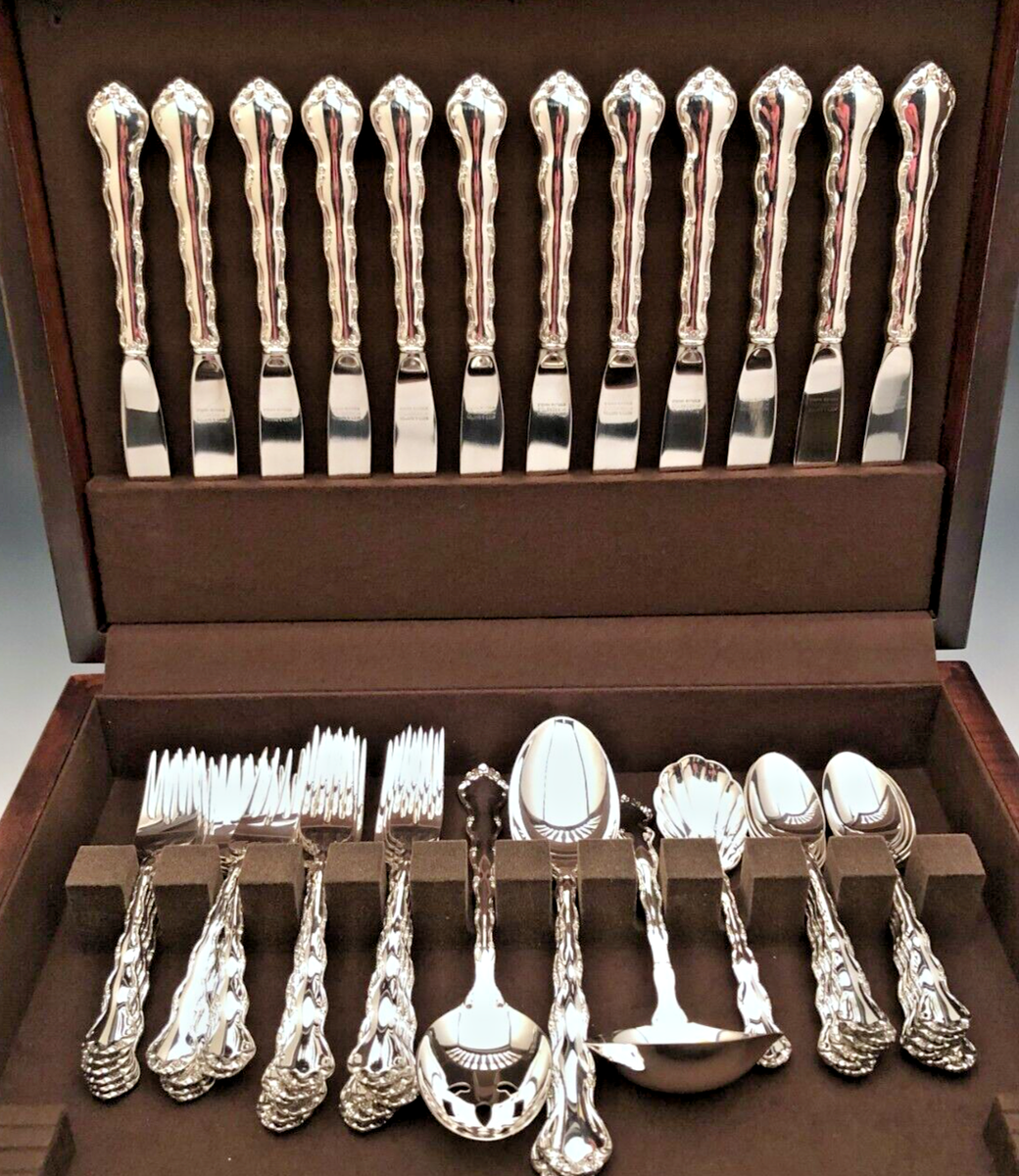 Tara by Reed & Barton 55 pc.Service for 12, w/ Servers & Chest | eBay