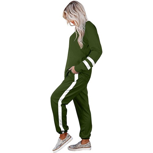 Women Jogging Tracksuit Set Sports Gym Hoodie Sweat Suit Apparel Pants Outfits - Picture 23 of 36