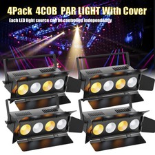 4pcs 250W 4-Eye COB LED Stage Par Blinder Light DMX DJ Audience Warm /Cold White