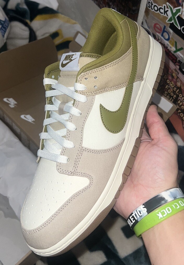 Size 14 NIKE DUNK LOW “SINCE 72” SAIL CREAM OFF-WHITE MOSS Size 14 NIKE DUNK LOW “SINCE 72” SAIL CREAM OFF-WHITE MOSS
