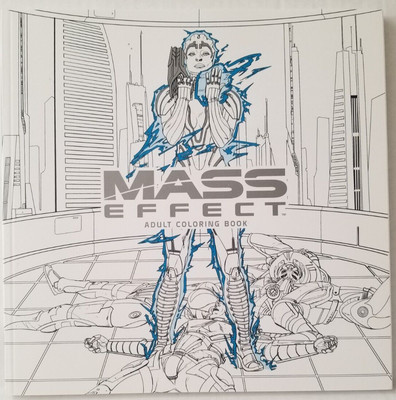 Mass Effect Adult Coloring Book From Dark Horse Books Sci Fi Video Game NEW