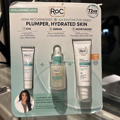 RoC Multi Correction Hydrate + Plump Regimen Pack Expires 2027 Fast Ship SEALED