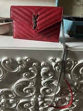 SAINT LAURENT ENVELOPE CLUTCH BAG