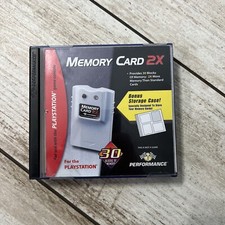 Sony Playstation Memory Card PS1 2X Performance P-112E Case Only No Cards