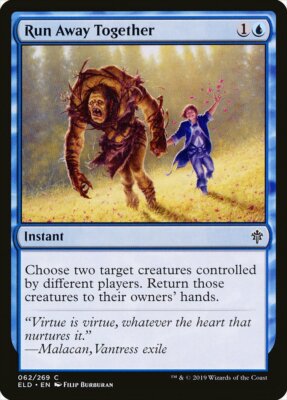 Magic MTG Tradingcard Throne of Eldraine 2019 Run Away Together 62/269 