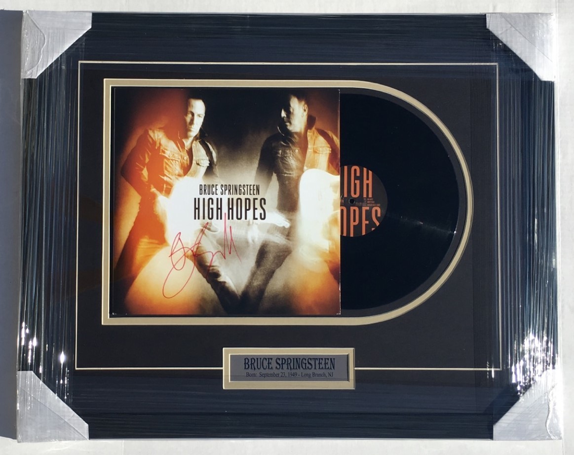 PSA/DNA High Hopes BRUCE SPRINGSTEEN Signed Autographed FRAMED Vinyl ALBUM
