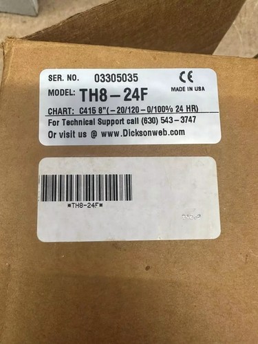 Dickson Chart Recorder TH8-24F 8" 24 Hour - New in Box - Picture 2 of 4