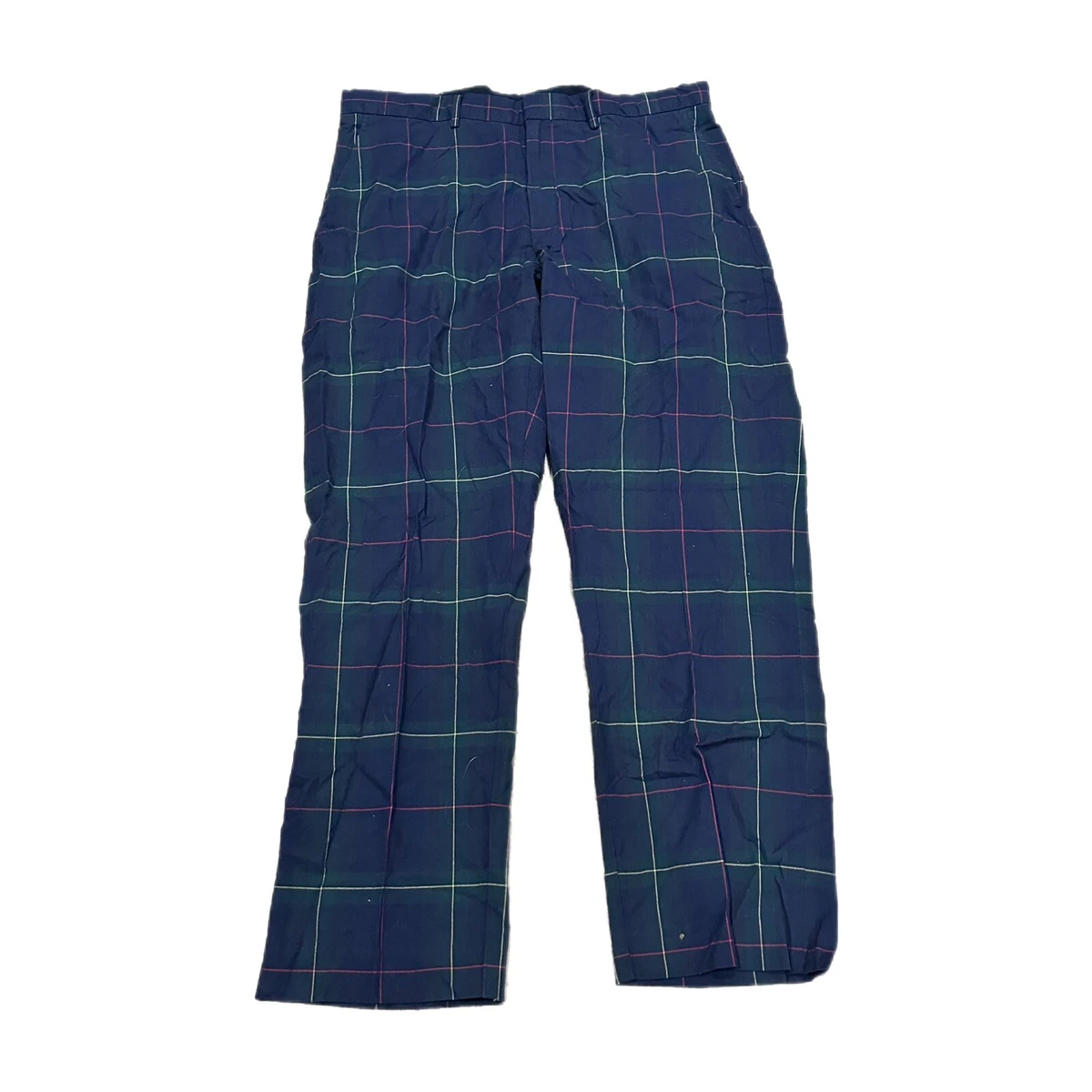 Polo Ralph Lauren Pants Mens 36 x 30 Green Plaid Golf Vintage eBay