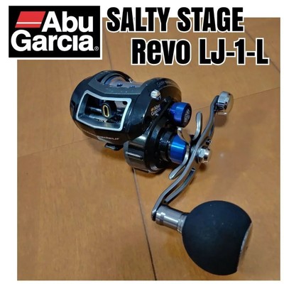 Abu Garcia SALTY STAGE Revo Lj-1 Left Baitcast Reel 6.4:1 Used 